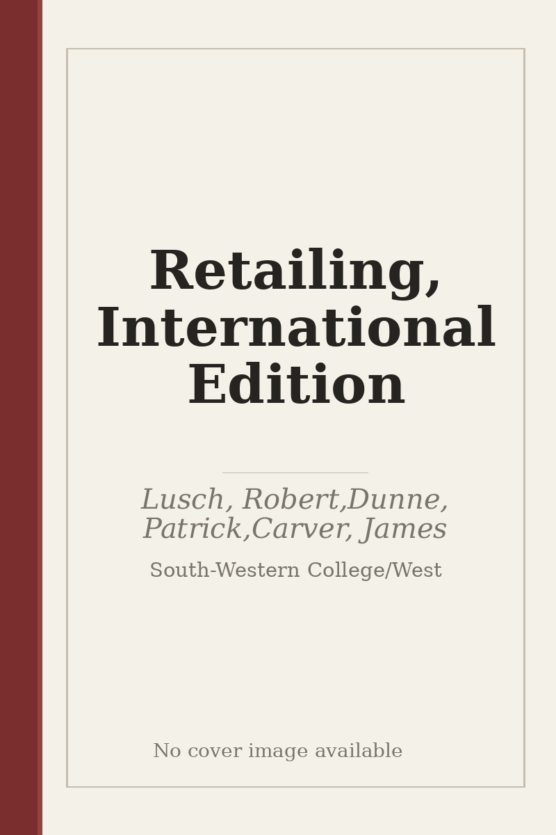 Retailing, International Edition - no cover image available