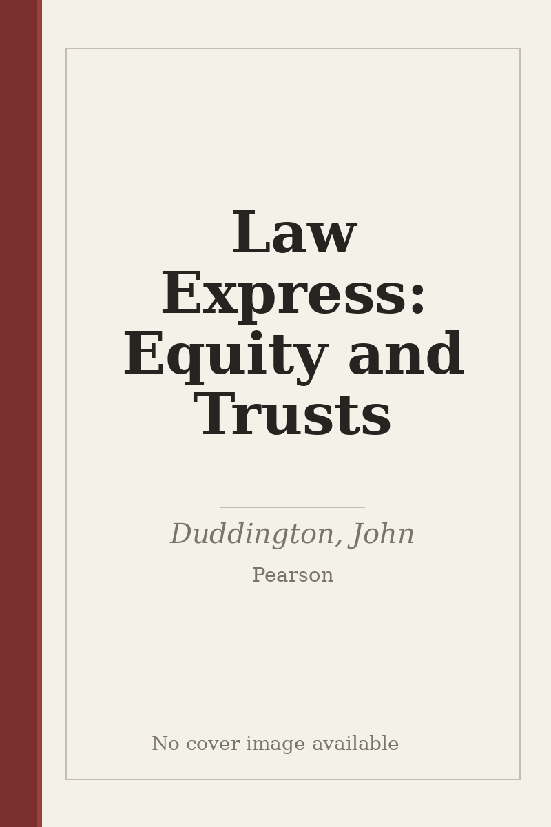 Law Express: Equity and Trusts - no cover image available