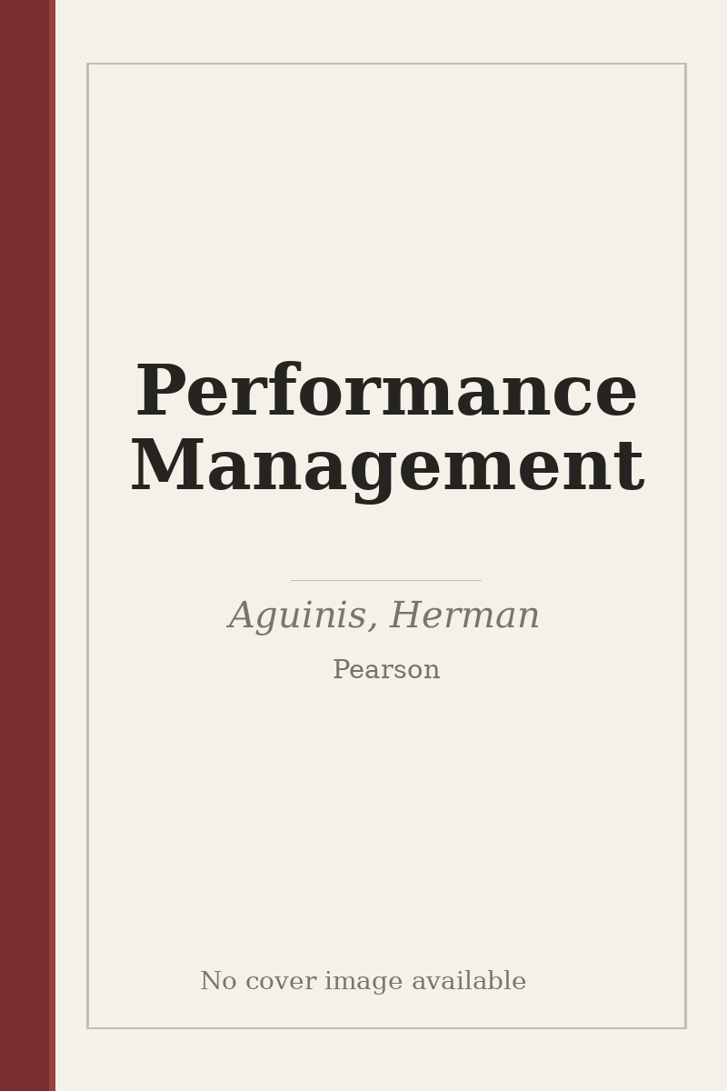 Performance Management - no cover image available