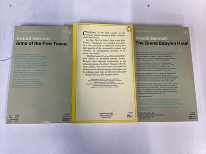 3x Arnold Bennett Penguin Classics Vintage Book Bundle Set