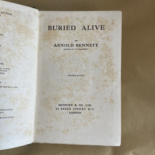 Buried Alive (Arnold Bennett - 1914)