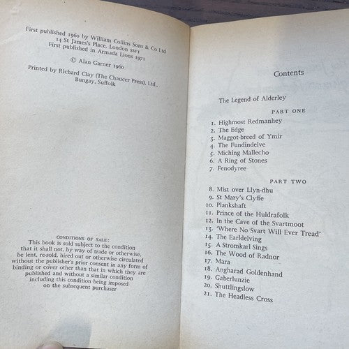 The Weirdstone Of Brisingamen A Tale of Alderley - A.Garner 1971 
