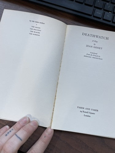Deathwatch, Jean Genet - Faber Paperback 1st UK Edition 1961 