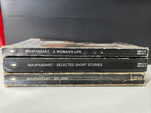 3x Guy De Maupassant Penguin Vintage Book Bundle