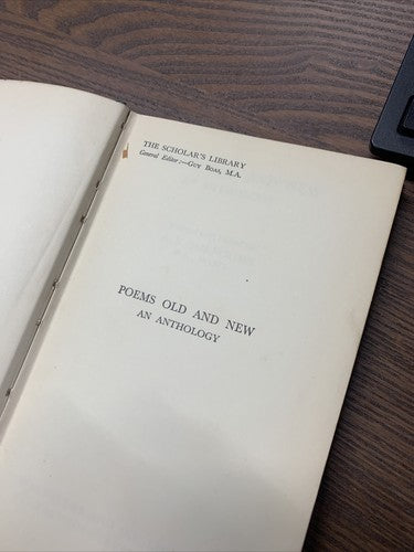 Poems Old And New An Anthology MacMillan And Co. London 1951 Hardback 