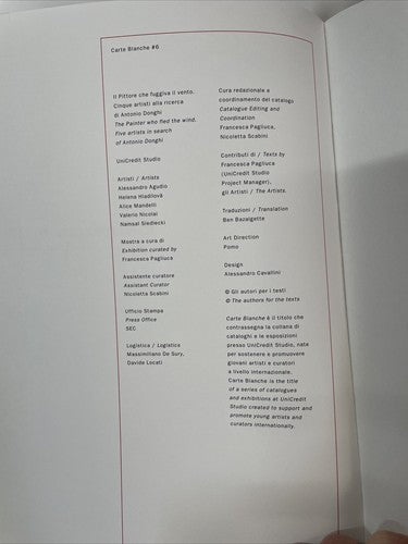 Carte Blanche #6 IL PITTORE CHE FUGGIVA IL VENTO