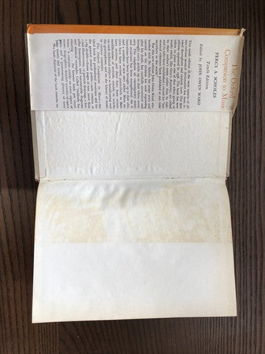 The Oxford Companion to Music, Percy A. Scholes (1970 - 10th ed) with Dustjacket