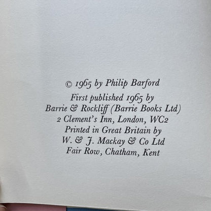The Keyboard Music of C.P.E Bach, P.Barford 1965 First Edition Barrie & Rockliff