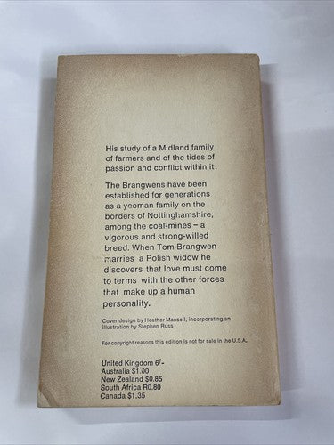 D H Lawrence - The Rainbow, Vintage Penguin 1968