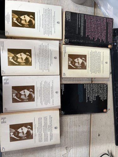 7x DH Lawrence Penguin Classics Vintage ORANGE Book Bundle Set