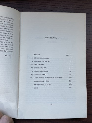 Six Existentialist Thinkers by Blackham, H. J. (Paperback Routledge 1961)