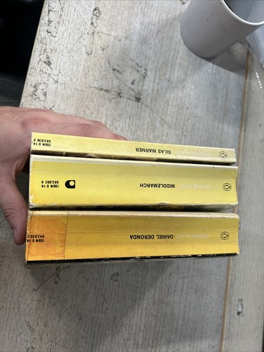 3x George Eliot Penguin Classics Vintage ORANGE Book Bundle Set