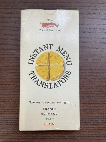 The Pocket Gourmet Instant Menu Translator: France, Italy, Germany, Spain 