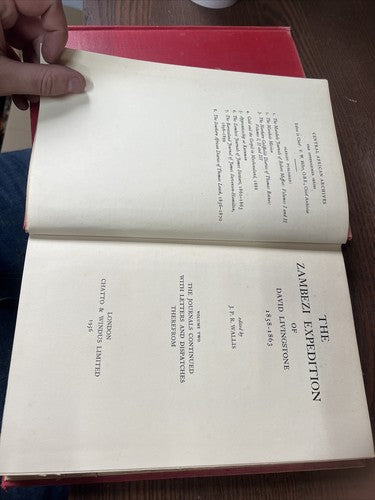 1956 2vol The Zambezi Expedition of David Livingstone J. P. R. Wallis Chatto Win