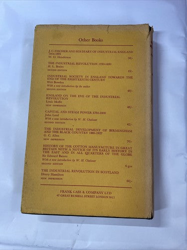 The Industrial Revolution On The Continent, W. O. Henderson (1967, HB)