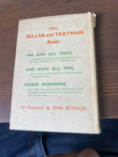 Garden Rubbish And Other Country Bumps W C Sellar R J Yeatman 1943 Humour Book