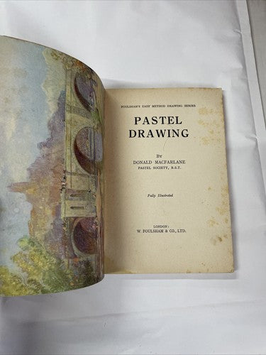 Pastel Drawing by Donald Macfarlane - Pub: W. Foulsham - c1945 - Paperback Book
