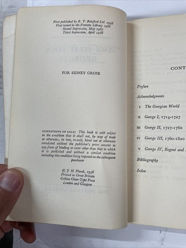 The First Four Georges (J.H.Plumb - 1968)