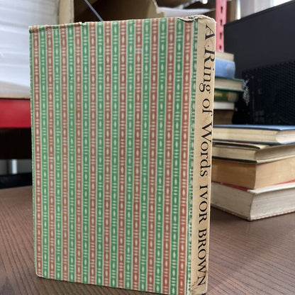 A Ring of Words, Ivor Brown - 1967, Ex Libris