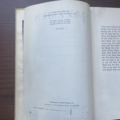 Jazzmen - Frederic Ramsey Jr, Charles Edward Smith - FIRST EDITION, 1939 