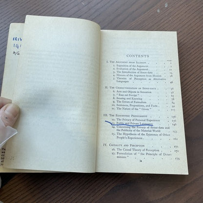 The Foundations Of Empirical Knowledge, A J Ayer 1969 Macmillan