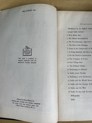 Stalin (J. T. Murphy - Hardback, John Lane The Bodley Head, 1945)