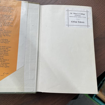 The Phoenix Dictionary of Games (J.B.Pick - 1967 Phoenix House) Ex library