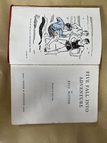 Five Fall into Adventure (Enid Blyton - Hardback, Hodder Stoughton, 1951)