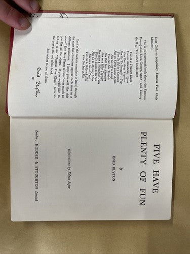 Five Have Plenty of Fun (Enid Blyton - Hardback, Hodder & Stoughton, 1962)
