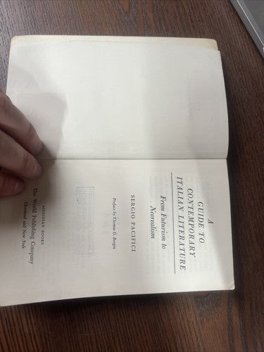 A Guide to Contemporary Italian Literature (Sergio Pacifici - 1962) (ID:72865)