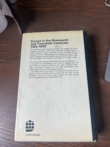 Europe in the Nineteenth &Twentieth Century 1789-1950 - A J Grant H Tempe 1969