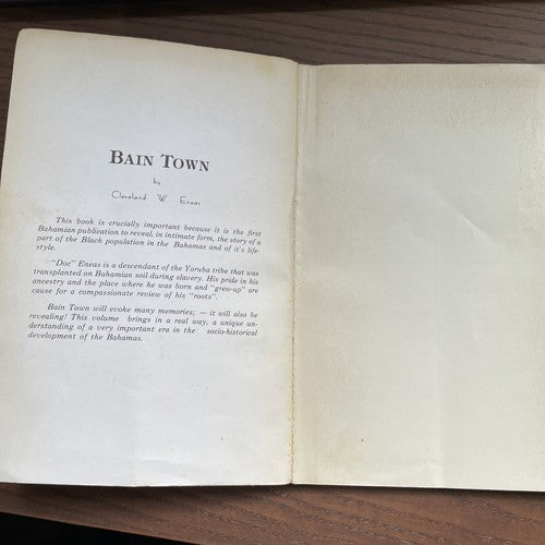 Bain Town, Cleveland W. Eneas - 1976 Nassau Guardian First Edition