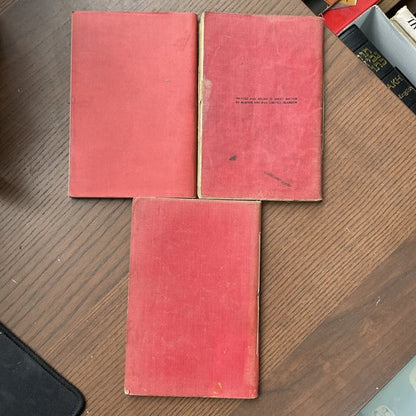3x Plain Text Shakespeare: King Lear, The Tempest, Anthony And Cleopatra - 1930s