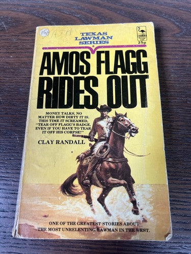 Amos Flagg Rides Out (Clay Randall - 1966) Fawcett Vintage Book