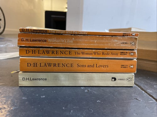 5x D.H. Lawrence Penguin Classic Orange Vintage Book Bundle DH Lawrence D H