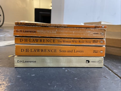5x D.H. Lawrence Penguin Classic Orange Vintage Book Bundle DH Lawrence D H