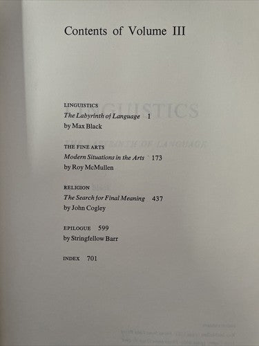 Britannica Perspectives Volume III 1968-1978 - Linguistics, Arts, Religion