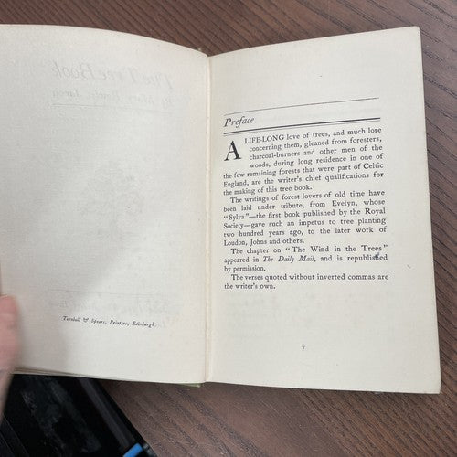 THE TREE BOOK by Mary Rowles Jarvis -  John Lane, The Bodley Head 1903