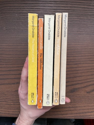 5x Margaret Drabble Penguin Classics ORANGE Vintage Book Bundle Set