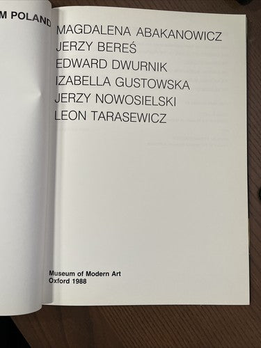 Art at the Edge: Contemporary Art from Poland - 1988 Museum of Modern Art Oxford