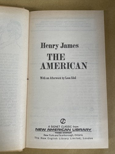 The American (Henry James - HB, The New American Library, 1963)