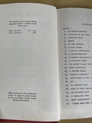 Five Have Plenty of Fun (Enid Blyton - Hardback, Hodder & Stoughton, 1962)