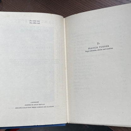 Samuel Pepys : The Years of Peril - by Arthur Bryant - Hardback  Book 1948 