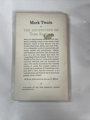 The Adventures Of Tom Sawyer - Mark Twain (1959, New American Library)