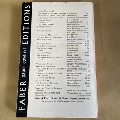 The Faber Book Of Modern Verse(Paperback Book)Michael Robbins-1965-Acceptable