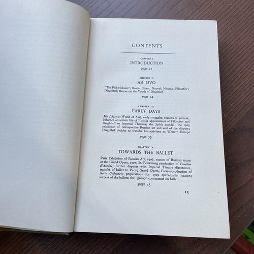 The Birth of Ballets-Russes, Prince Peter Lieven - 1956 Novello 2nd impression