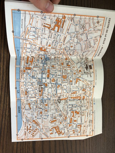 Rouen: Town Plan/Map Agglomeration (Plan Guide Blay) 1982