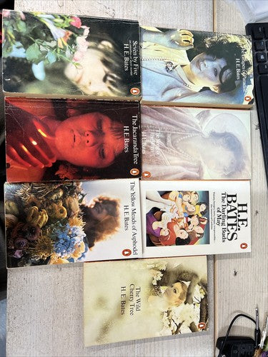 7x H E Bates Penguin Classics Vintage ORANGE Book Bundle Set