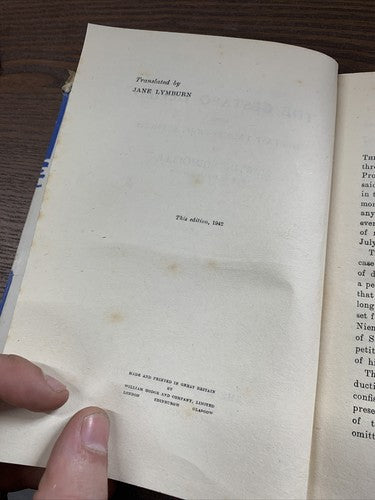 The Gestapo Defied - Martin Niemoller - 1942 - HB