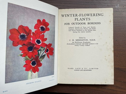 Winter-Flowering Plants - C. H. Middleton, N. D. H.  - 1937  Hardback / Good 